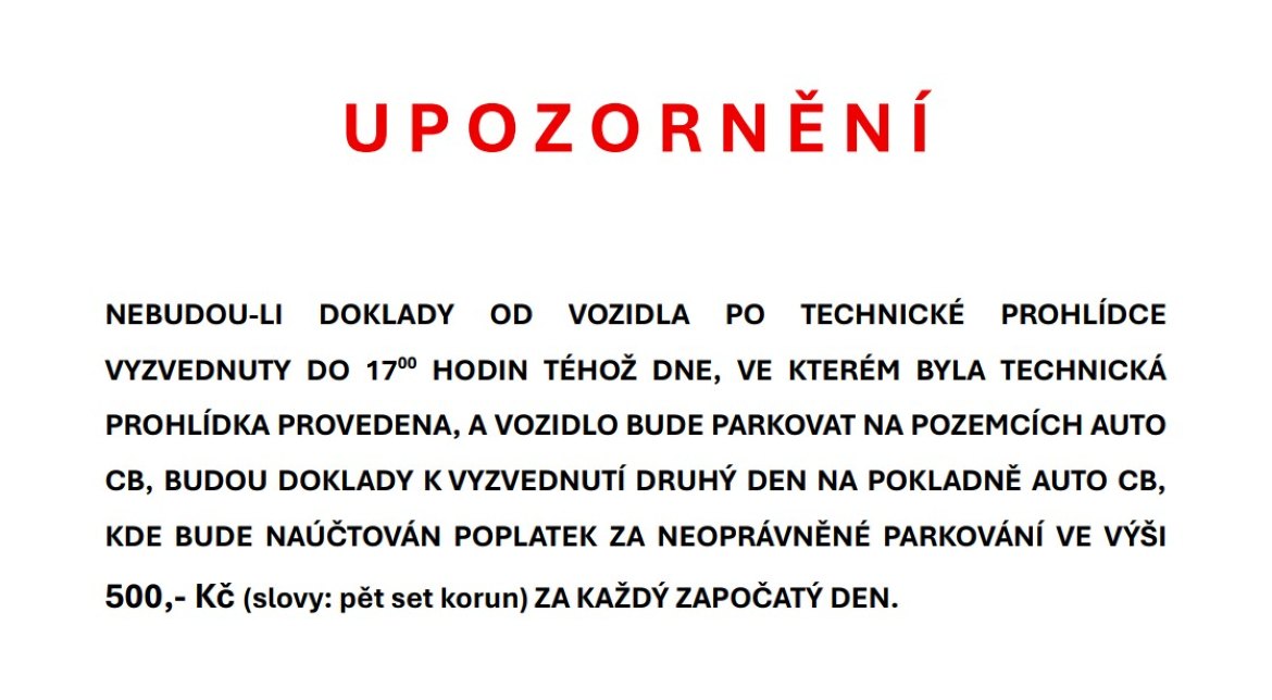 Upozornění Upozornění